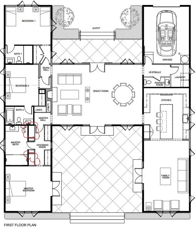 My Dream Home Journey 1st Rough Draft of My Floor Plan